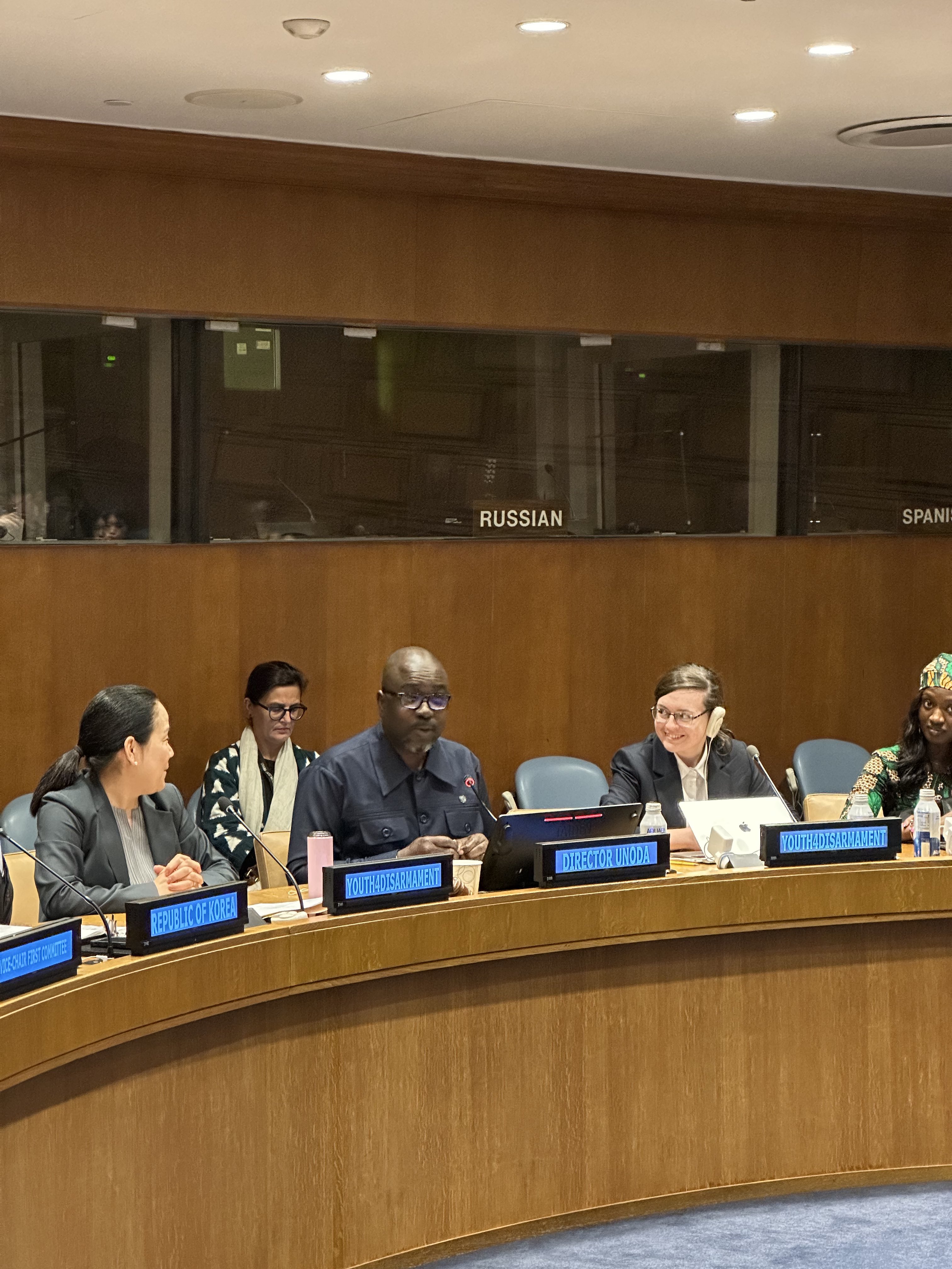 Mr. Adedeji Ebo, Director and Deputy to the High Representative for Disarmament Affairs delivers opening remarks.