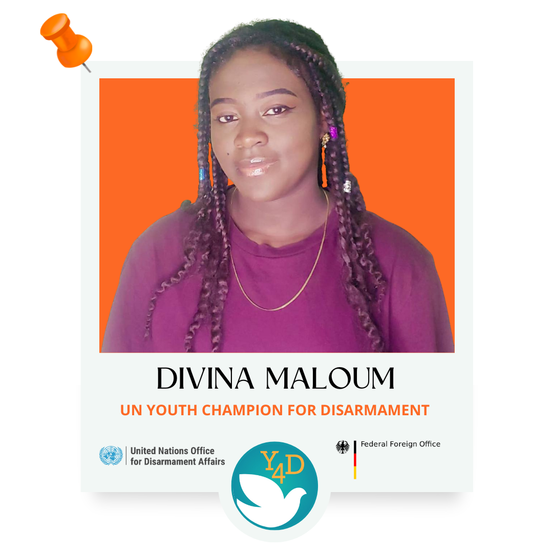 Profile photo of Divina Maloum, UN Youth Champion for Disarmament