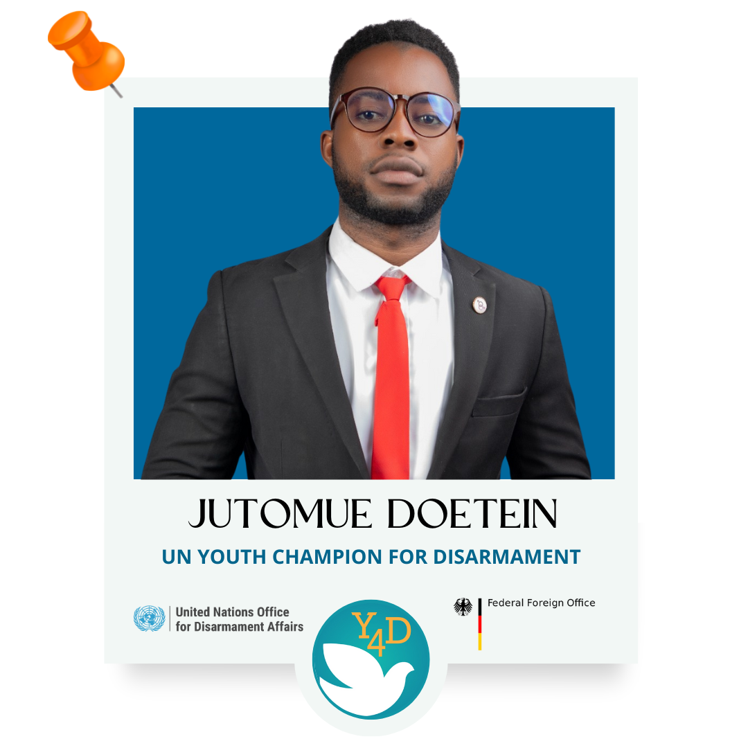 Profile photo of Jutomue Doetein, UN Youth Champion for Disarmament