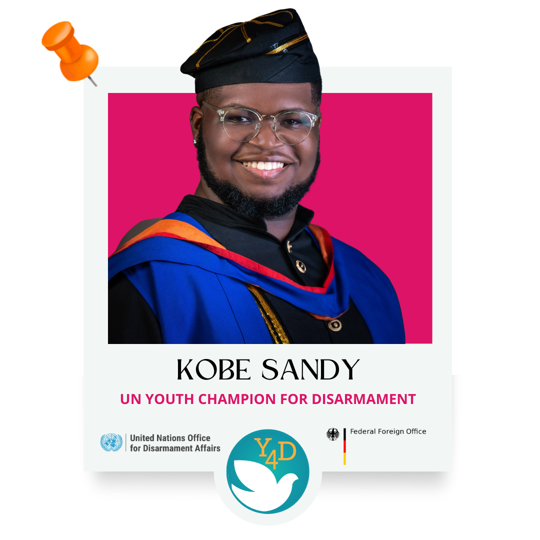Profile photo of Kobe Sandy, UN Youth Champion for Disarmament