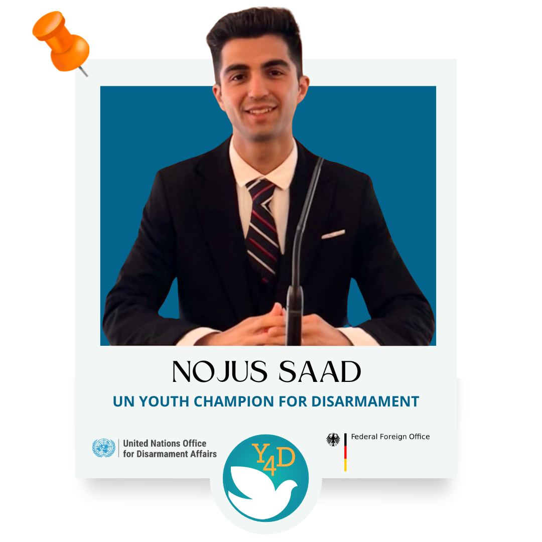 Profile photo of Nojus Saad, UN Youth Champion for Disarmament