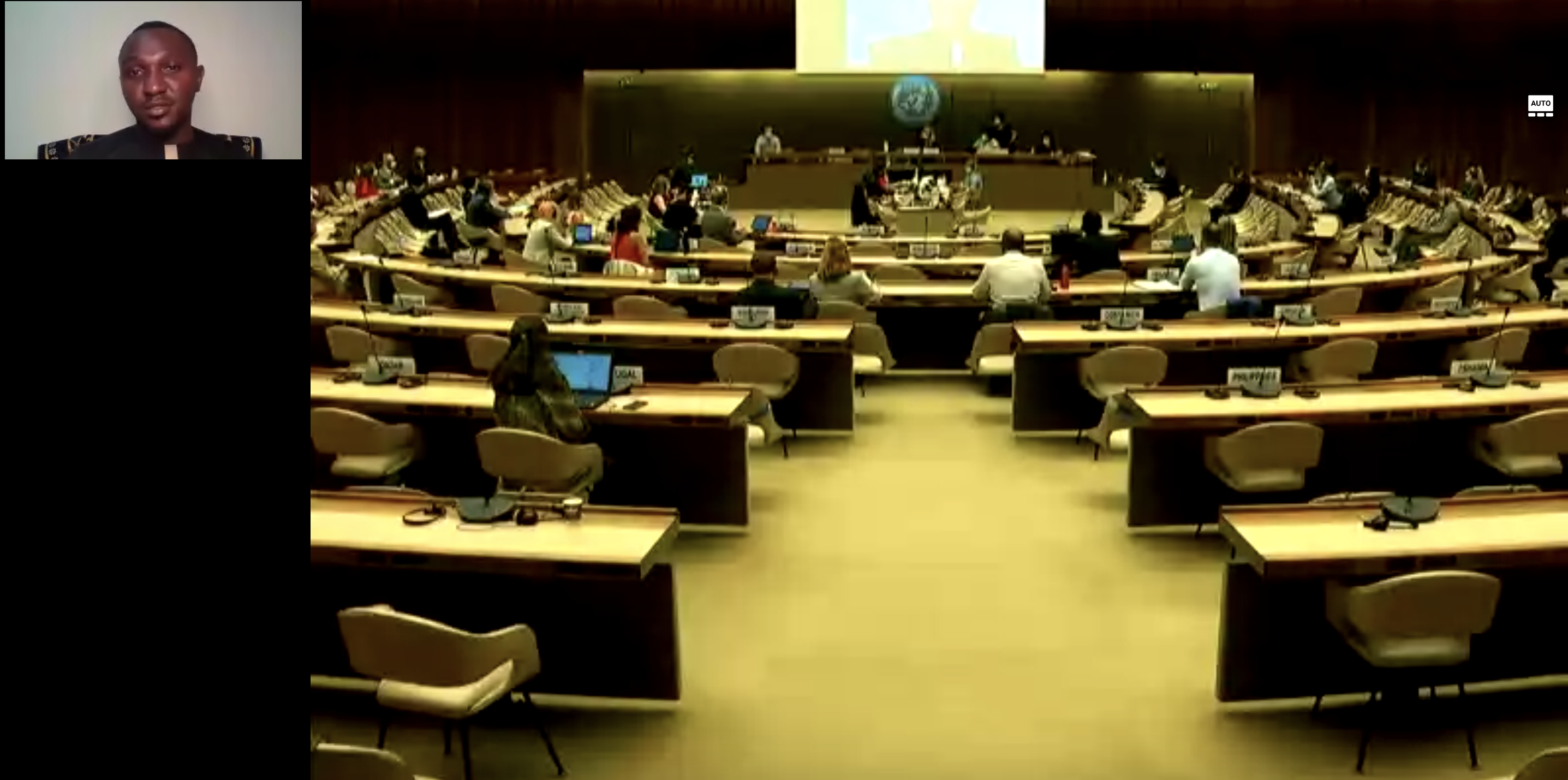 UN Youth Champion for Disarmament Patrick Karekezi, born of Rwanda and raised in Uganda, addressed the Conference on Disarmament on the importance of youth perspectives in disarmament efforts.