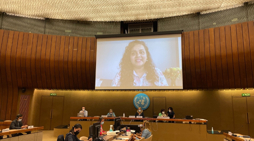 The Secretary-General’s Envoy on Youth, Ms. Jayathma Wickramanayake, delivered opening remarks by video message to the Conference on Disarmament’s session on Youth and Disarmament.