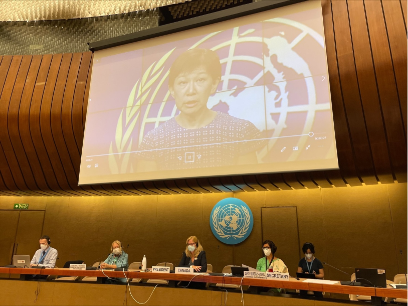 The Under-Secretary General and High Representative for Disarmament Affairs, Ms. Izumi Nakamitsu, delivered opening remarks by video message to the Conference on Disarmament’s session on Youth and Disarmament.