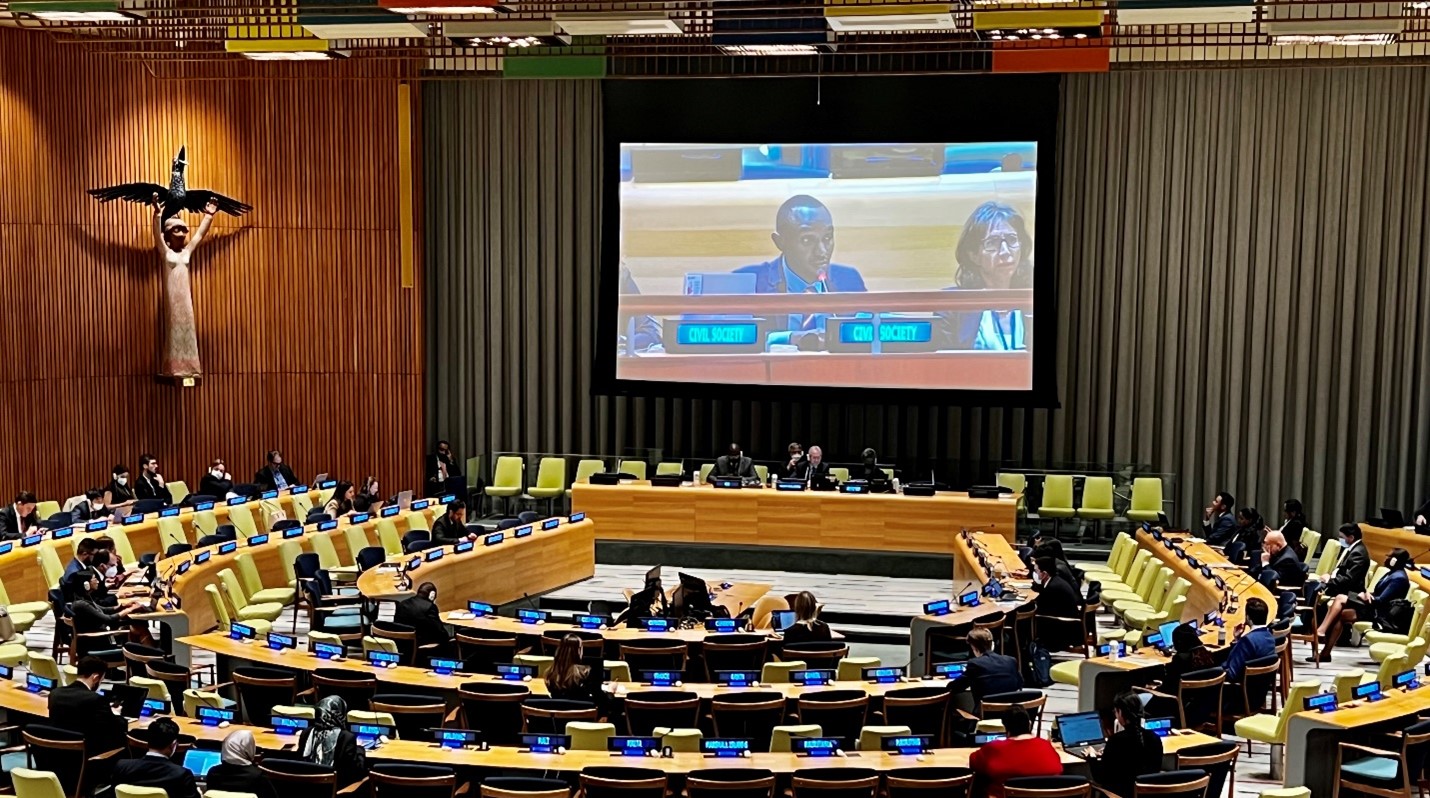 Patrick Karekezi delivered remarks in the Trusteeship Council chamber in the United Nations Headquarters, during the high-level plenary meeting to commemorate and promote the International Day for the Total Elimination of Nuclear Weapons.  