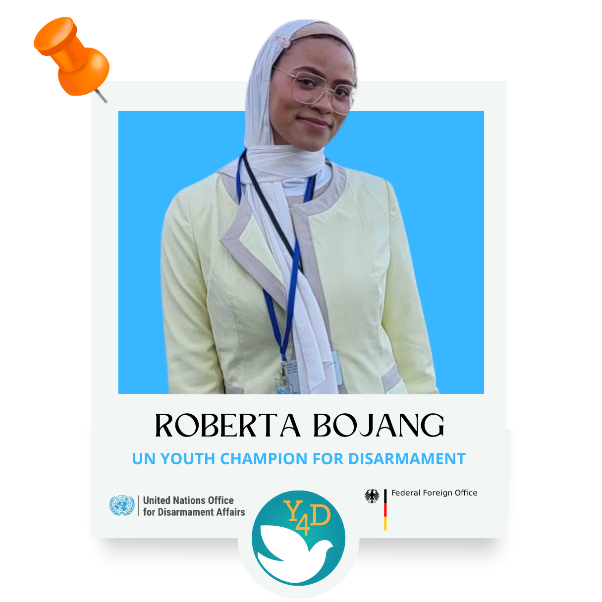 Profile photo of Roberta Bojang, UN Youth Champion for Disarmament