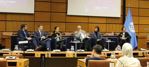 Ms. Soo Hyun Kim, UNODA’s #Youth4Disarmament lead, delivers remarks on ways "towards a nuclear-test-free future” with insights from and for the next generation at CTBT’s Science Diplomacy Symposium 