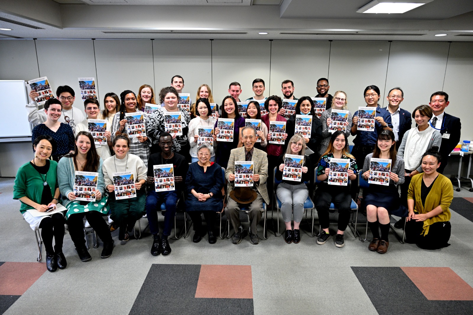 Christelle and the cohort of participants complete the Hiroshima-ICAN Academy