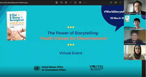 A virtual event to celebrate and promote the "B flat ♭ , B sharp ♯ , Be inspired – Voices of Youth" publication was held on 20 March 2023.