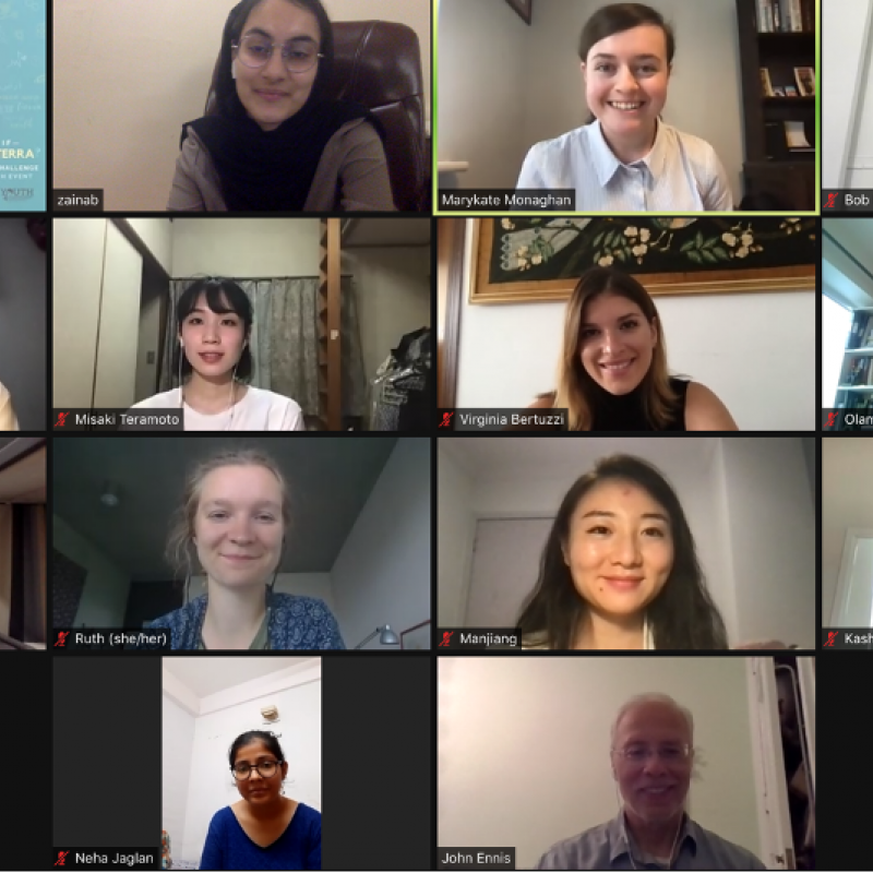 Entrants of the “What If - Spesterra” Youth Video Challenge attended a workshop with filmmakers Kasha Slavner and Robert Frye for an intergenerational dialogue on filmmaking to mark the International Day of Peace