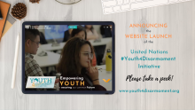 Announcing the website launch of the Youth4Disarmament Initiative. Please take a peek! www.youth4disarmament.org