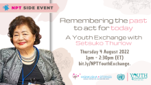 Youth exchange with Setsuko Thurlow