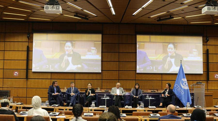 Ms. Soo Hyun Kim, UNODA’s #Youth4Disarmament lead, delivers remarks on ways