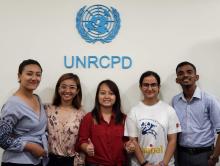 Youth Delegates at UNRCPD office