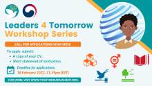 Graphic of the #Leaders4Tomorrow Workshop Series